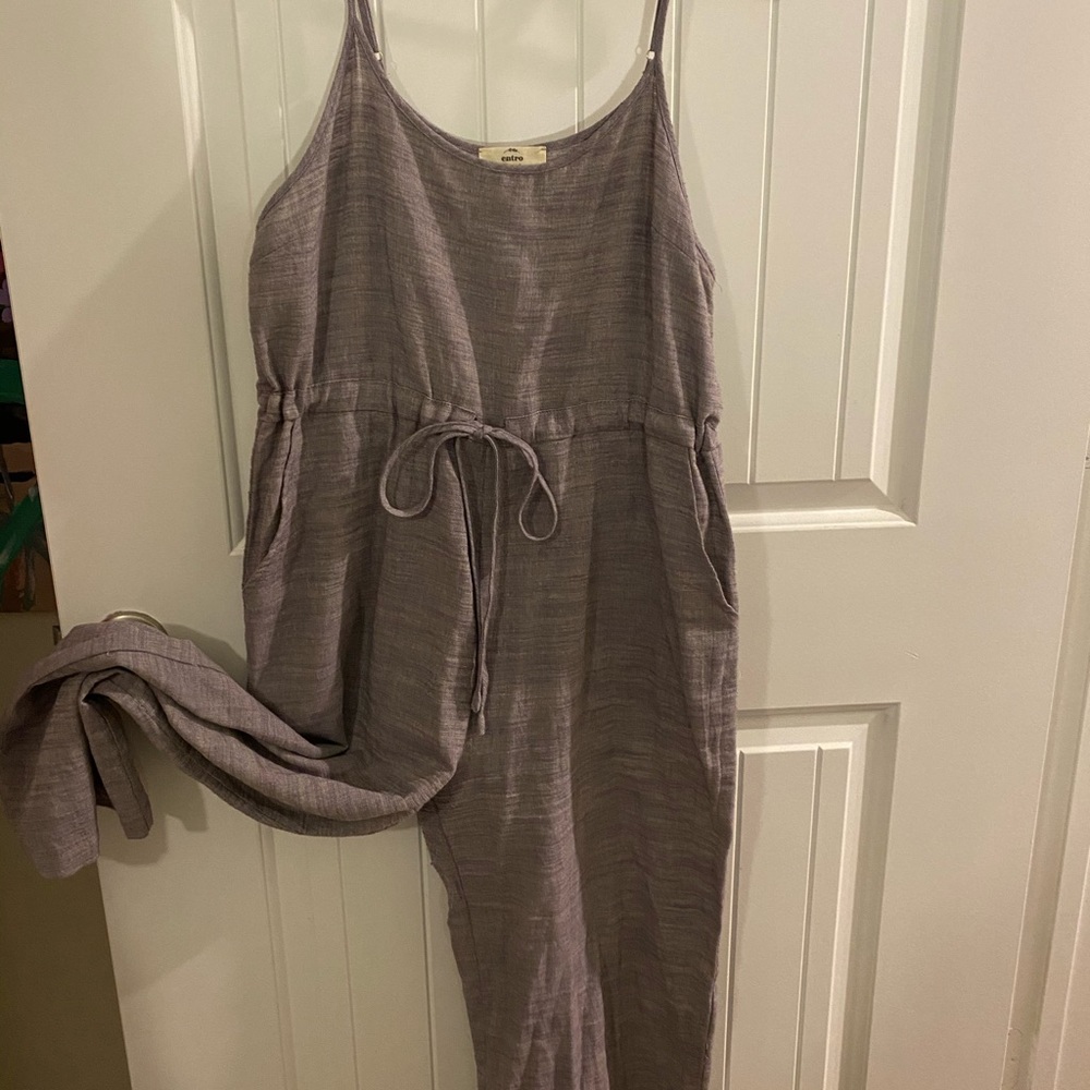 Gray jumpsuit